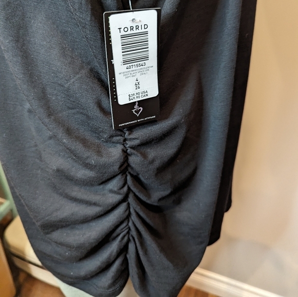 Knit Side Ruched Crew Neck Sleeveless Active Tank tagged Size 4x fits li… - Picture 10 of 13